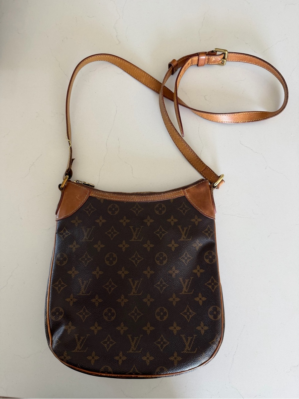 Louis Vuitton Odeon Monogram Canvas Crossbody in Brown and Tan - Picture 3 of 15